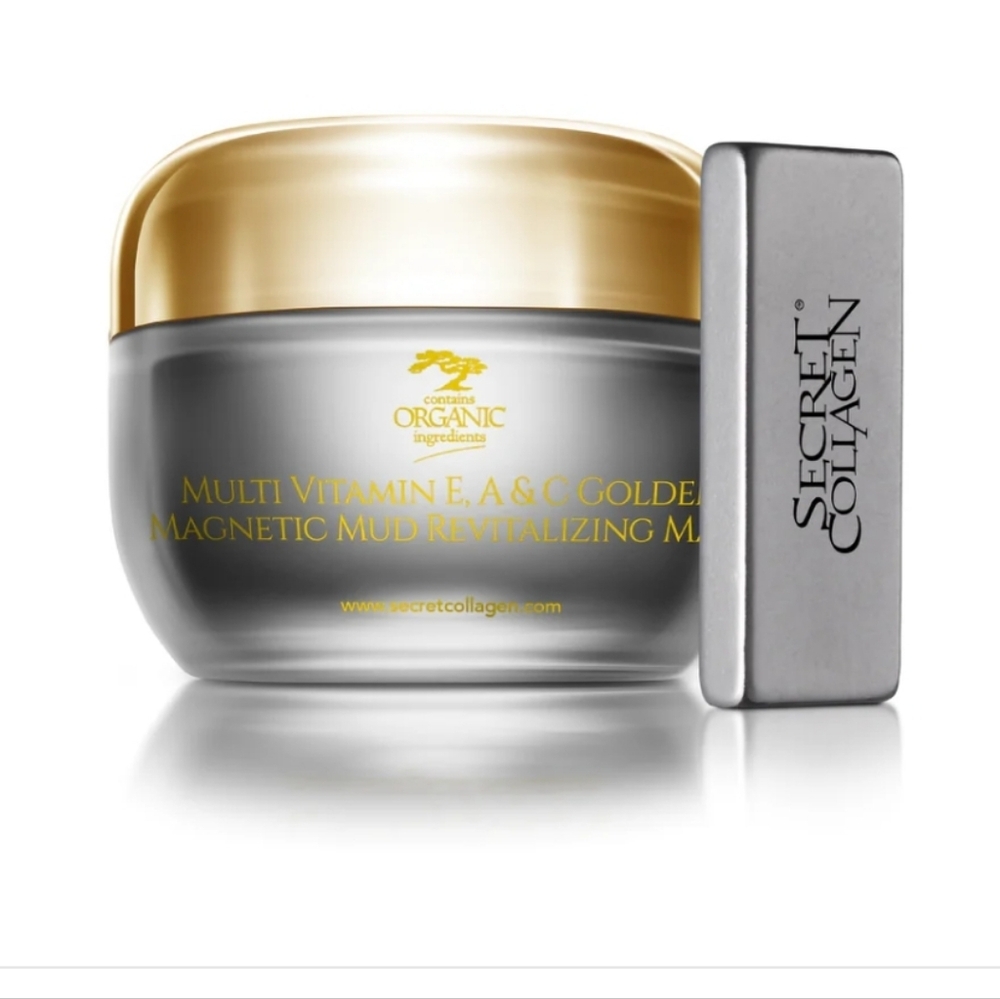 NIB-Multi-Vitamin E, A & C Golden Magnetic Mud Revitalizing Mask - Picture 2 of 9
